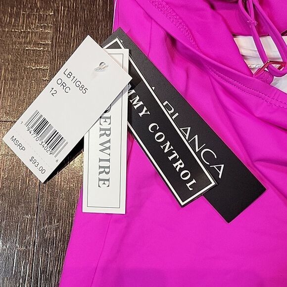 La Blanca Island Goddess Underwire Keyhole Tankini Top - Picture 8 of 16